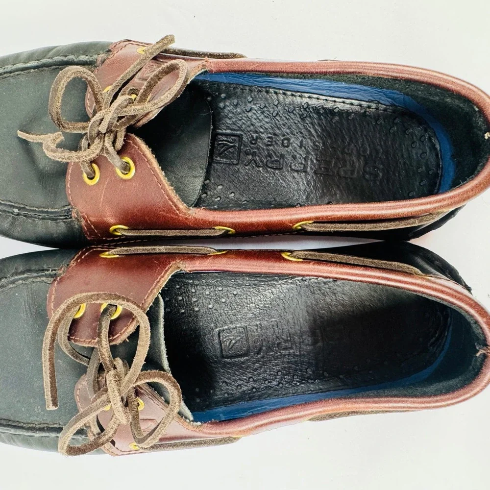 Sperry Top-Sider Mens 11 M Authentic Original 2-Eye Leather Boat Shoes 0191486